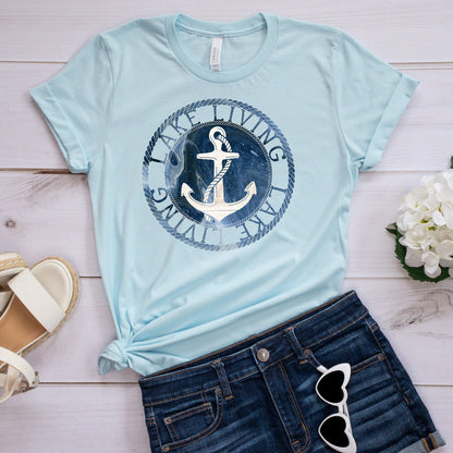 Great Outdoors T-shirt, Lake Living Anchor