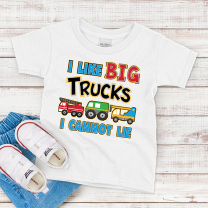 Kids T-Shirt, I Like Big Trucks