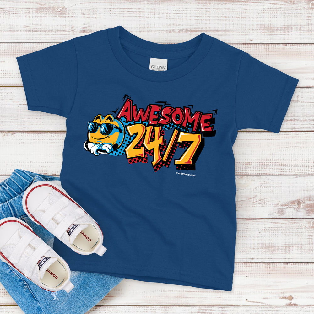 Kids T-Shirt, Awesome 24/7