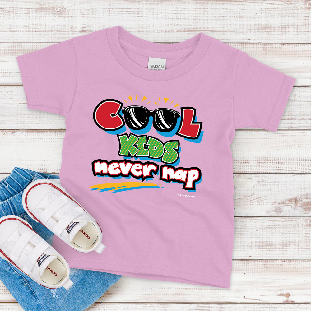 Kids T-Shirt, Cool Kids Never Nap