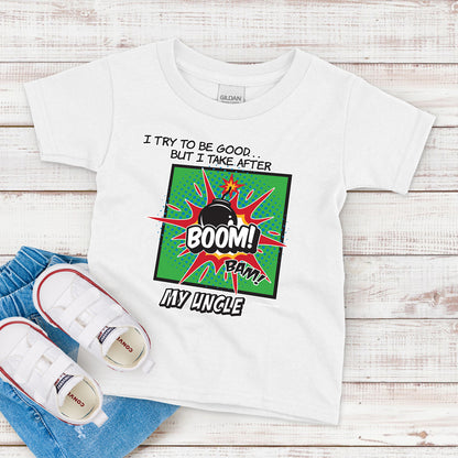 Kids T-Shirt, I Take After Uncle