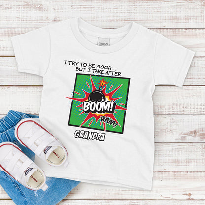 Kids T-Shirt, I Take After Grandpa