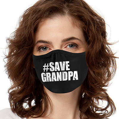 Save Grandpa FACE MASK Cover Your Face Masks