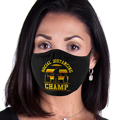 Big Foot FACE MASK Social Distancing Champ Cover Your Face Masks