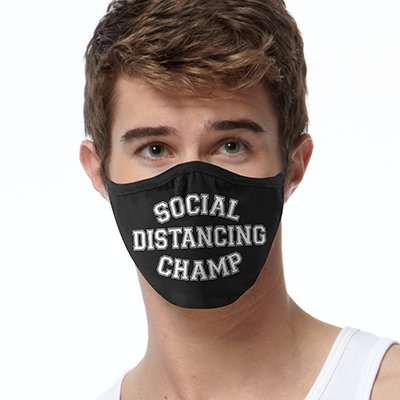 Distancing Champ FACE MASK Cover Your Face Masks