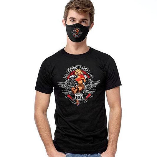 Knuckle Head Pinup T-SHIRT SET - Cover Your Face