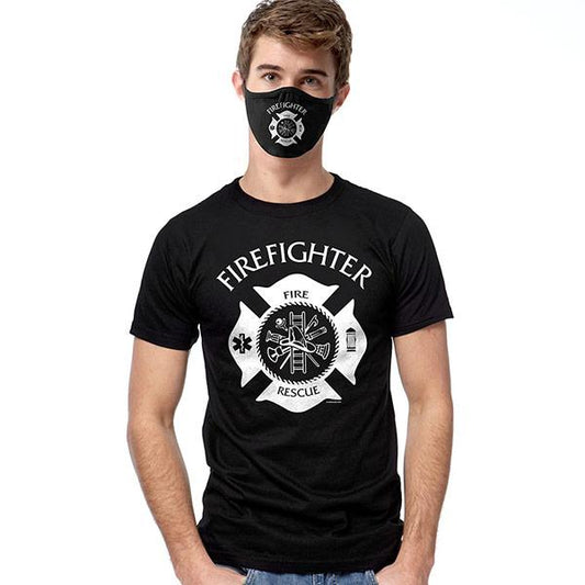 Firefighter Emblem T-SHIRT SET - Cover Your Face