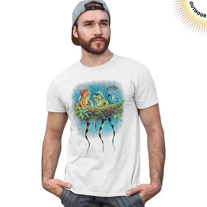 Adult Unisex Reggae Iguanas Solar Tee