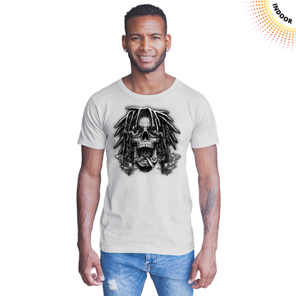 Adult Unisex Rasta Skull Solar Tee