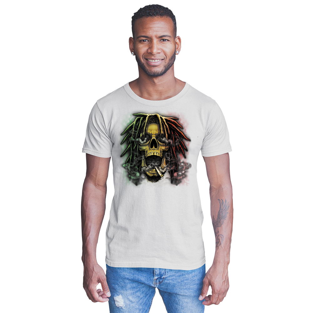 Adult Unisex Rasta Skull Solar Tee