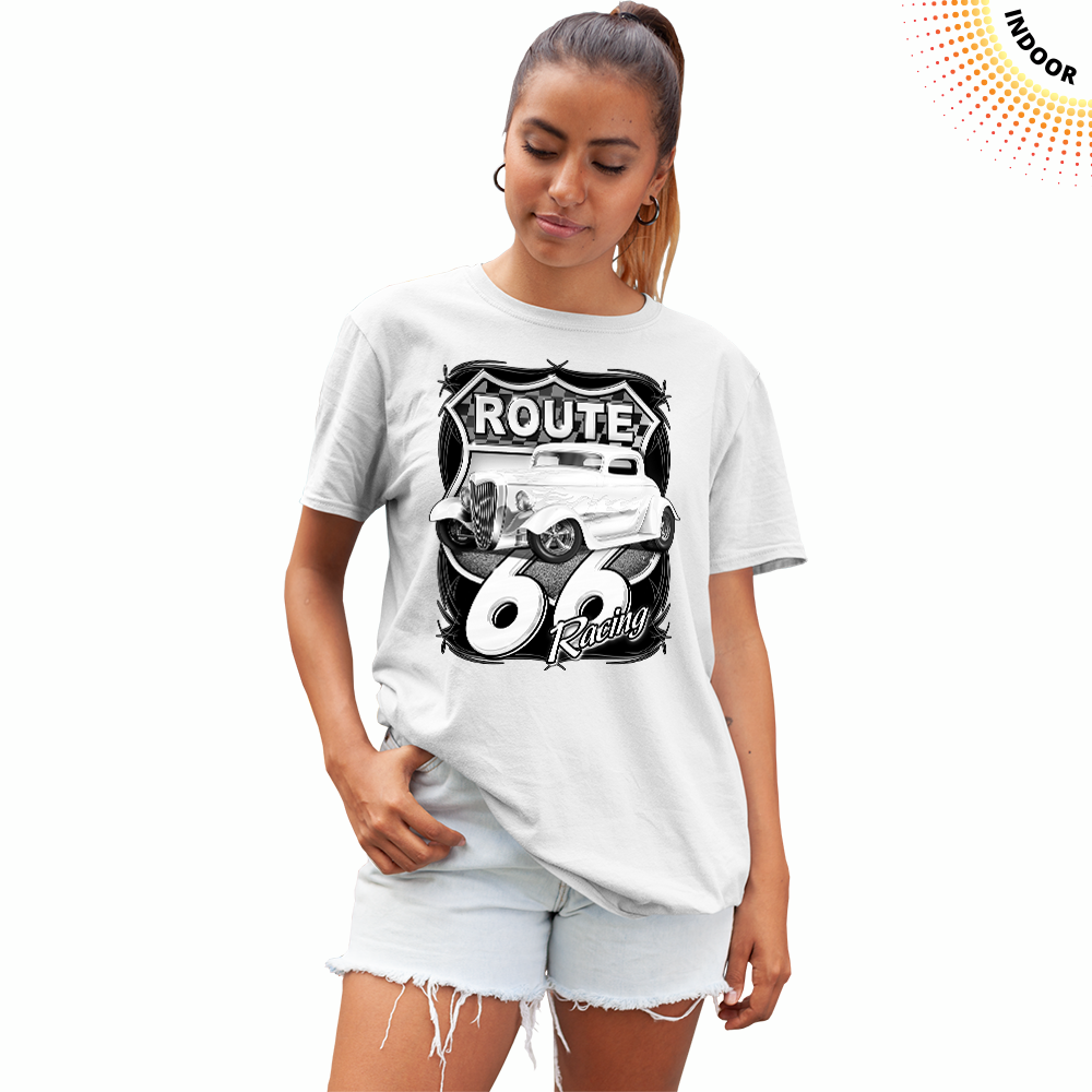 Adult Unisex Route 66 Racing Solar Tee