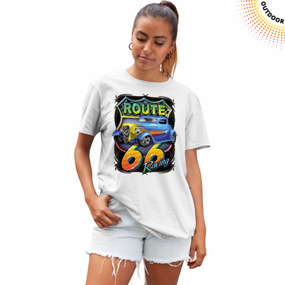 Adult Unisex Route 66 Racing Solar Tee