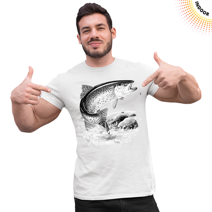 Adult Unisex Rainbow Trout Solar Tee