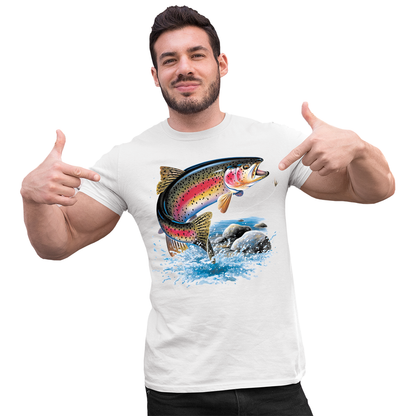 Adult Unisex Rainbow Trout Solar Tee