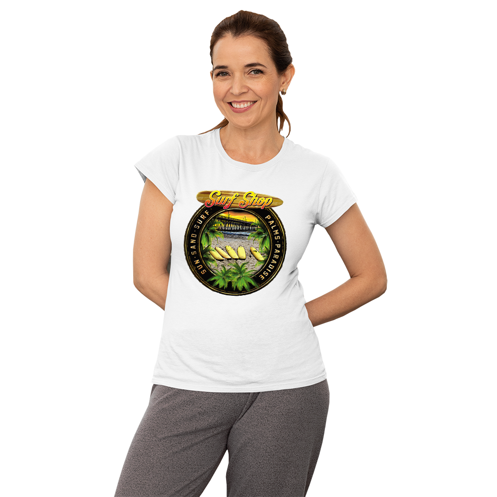 Women's Surf Circle Solar Tee