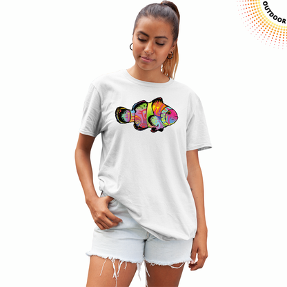 Adult Unisex Neon Clownfish Solar Tee