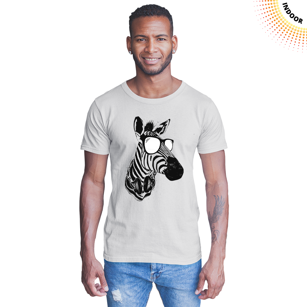 Adult Unisex Cool Zebra Solar Tee