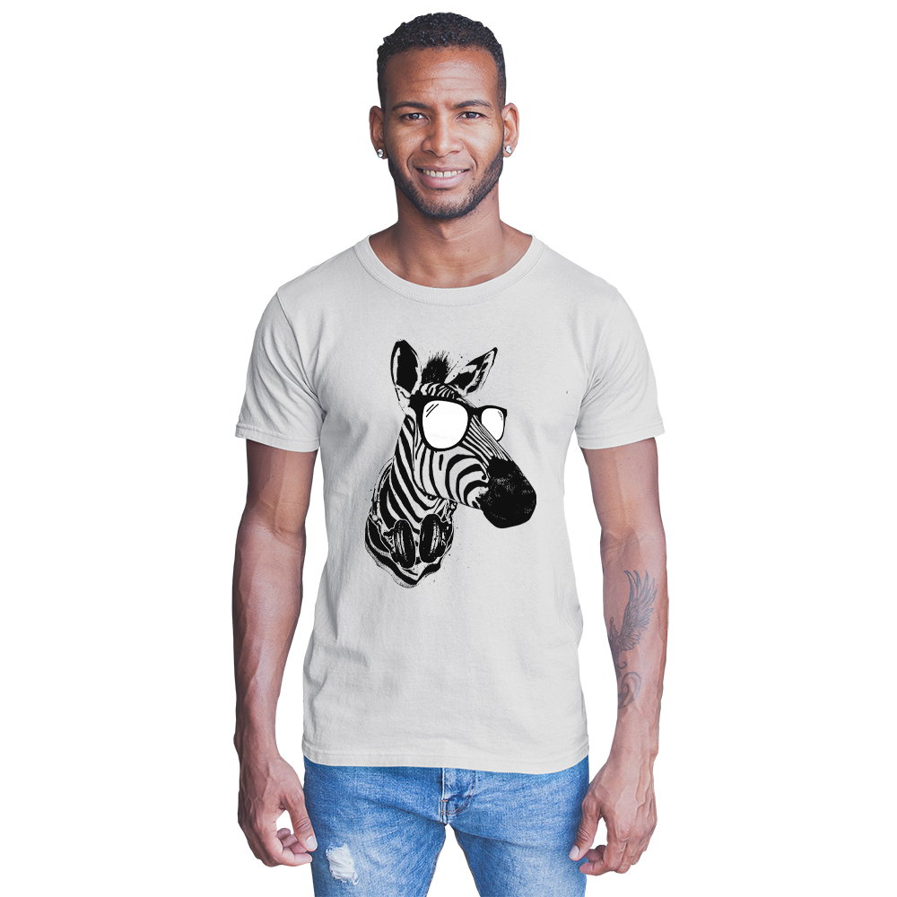 Adult Unisex Cool Zebra Solar Tee