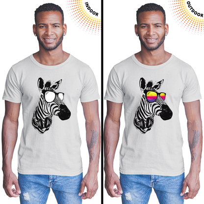 Adult Unisex Cool Zebra Solar Tee