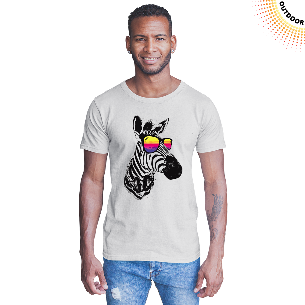 Adult Unisex Cool Zebra Solar Tee