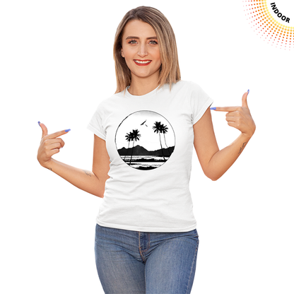 Women's Paradise Circle Solar Tee