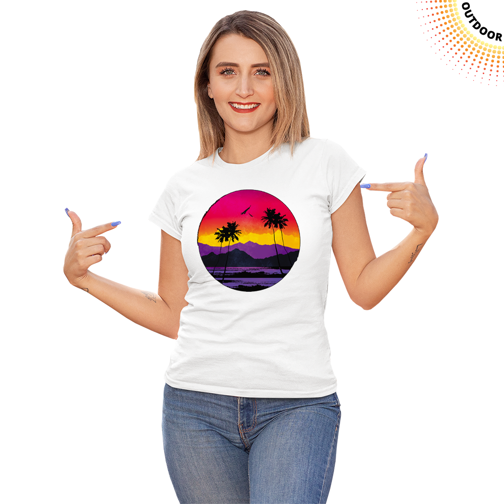 Women's Paradise Circle Solar Tee