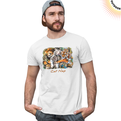 Adult Unisex Wild Cat Nap Solar Tee