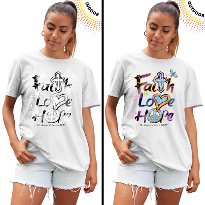 Adult Unisex Faith Love Hope Solar Tee