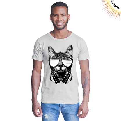 Adult Unisex DJ Cat Solar Tee