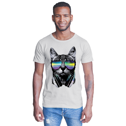 Adult Unisex DJ Cat Solar Tee