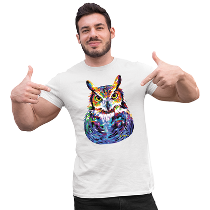 Adult Unisex Great Horned Owl Solar Tee