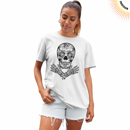 Adult Unisex Sugar Skulls Hands Solar Tee