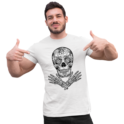 Adult Unisex Sugar Skulls Hands Solar Tee