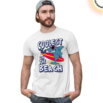 Adult Unisex Coolest Shark Solar Tee