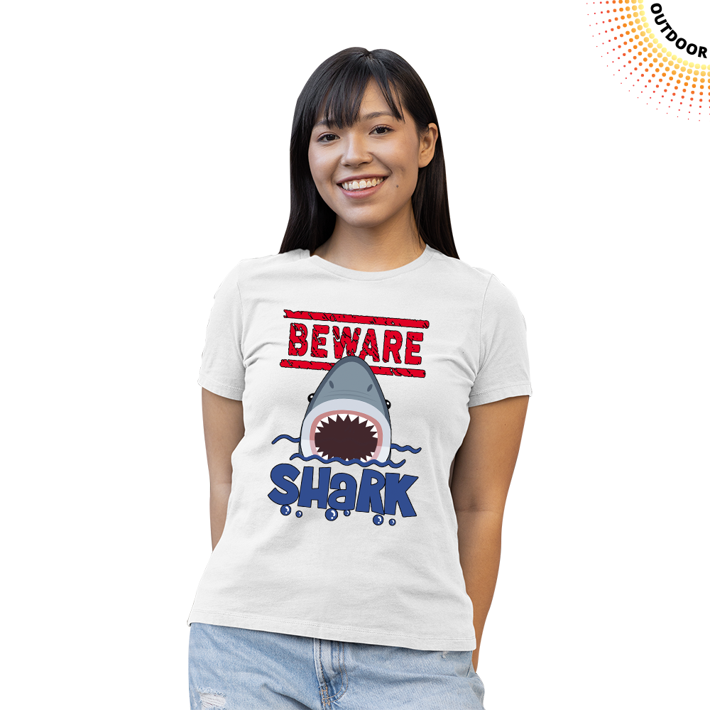 Women's Beware Shark Solar Tee