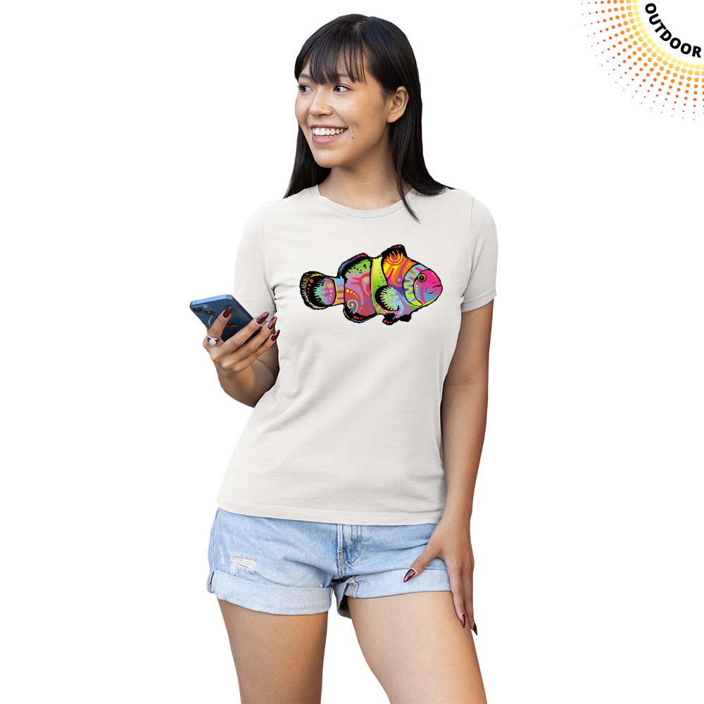 Women's Neon Clownfish Solar Tee