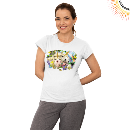 Women's Selfie Unicorn Solar Tee