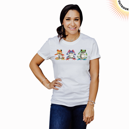 Adult Unisex No Evil Frogs Solar Tee