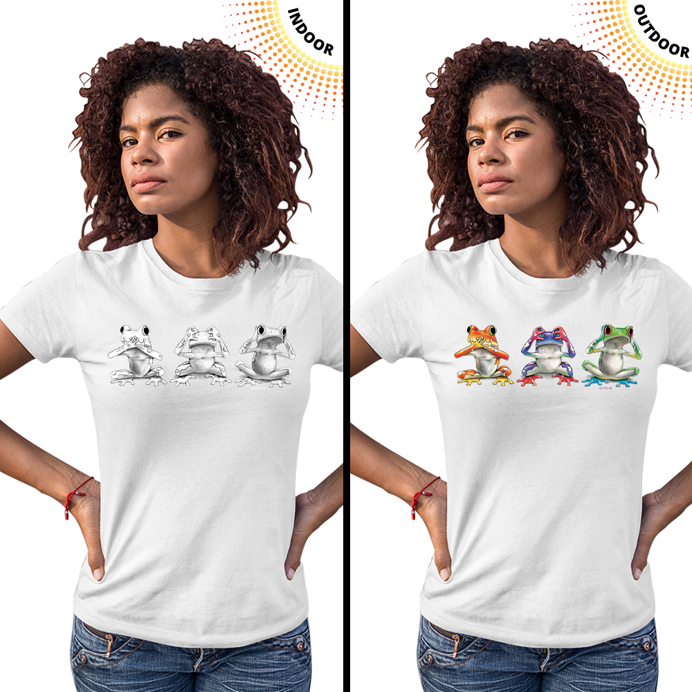 Women's No Evil Frogs Solar Tee