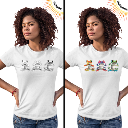 Women's No Evil Frogs Solar Tee