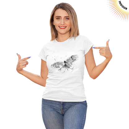 Women's Watercolor Butterfly Solar Tee