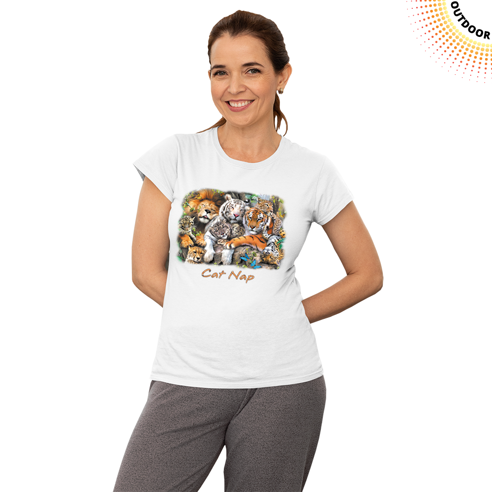 Women's Wild Cat Nap Solar Tee