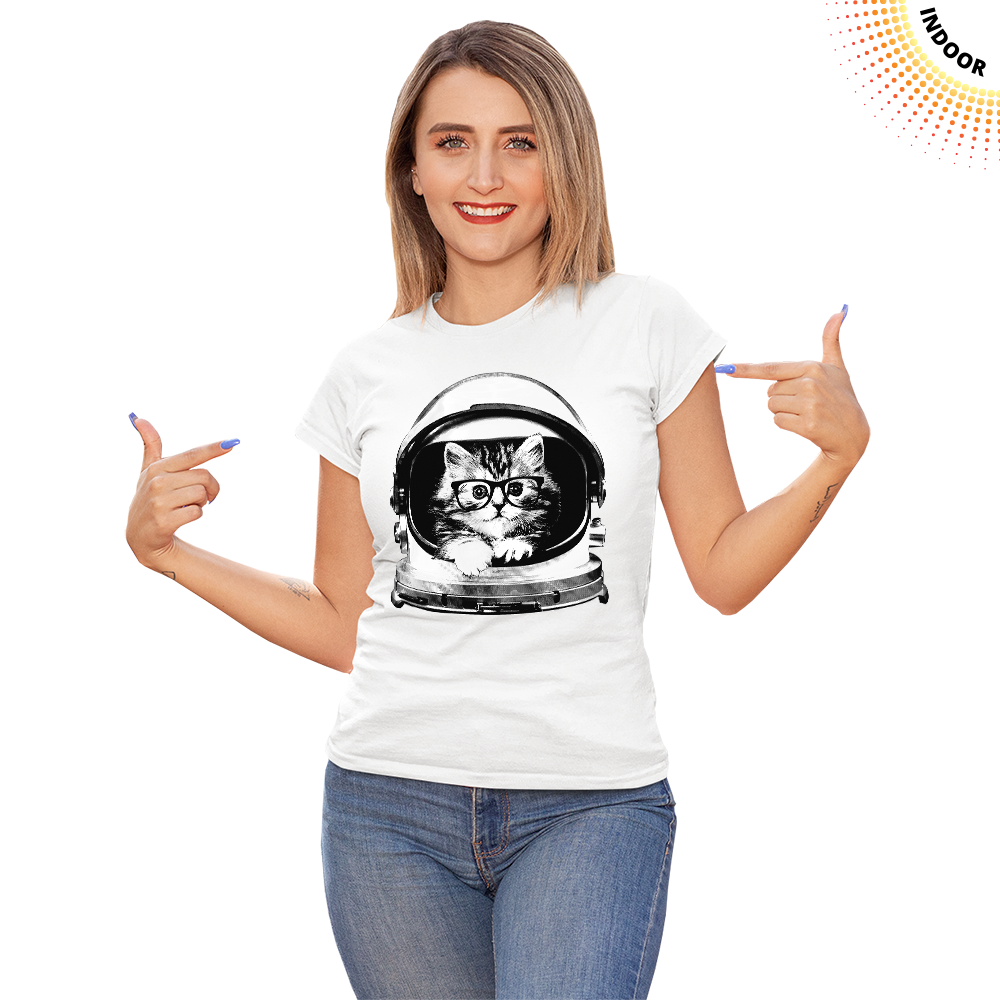 Women's Space Kitten Solar Tee