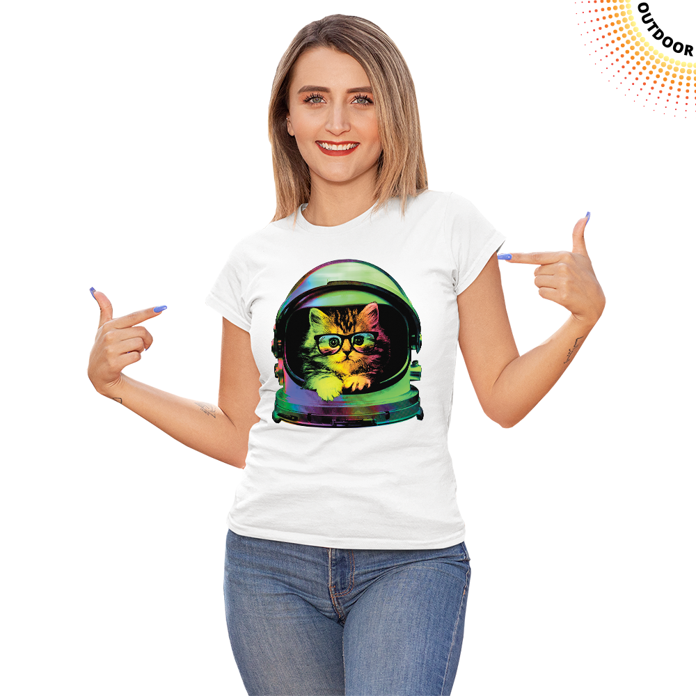 Women's Space Kitten Solar Tee