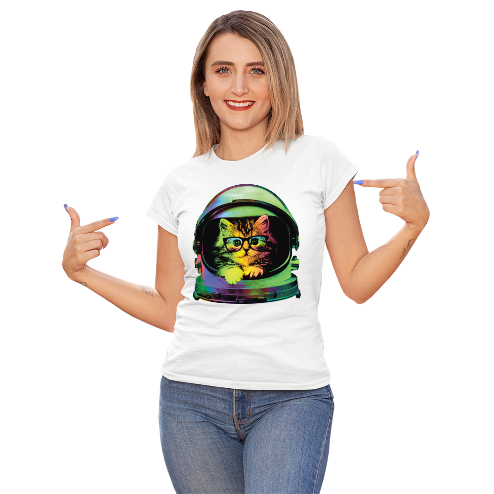 Women's Space Kitten Solar Tee