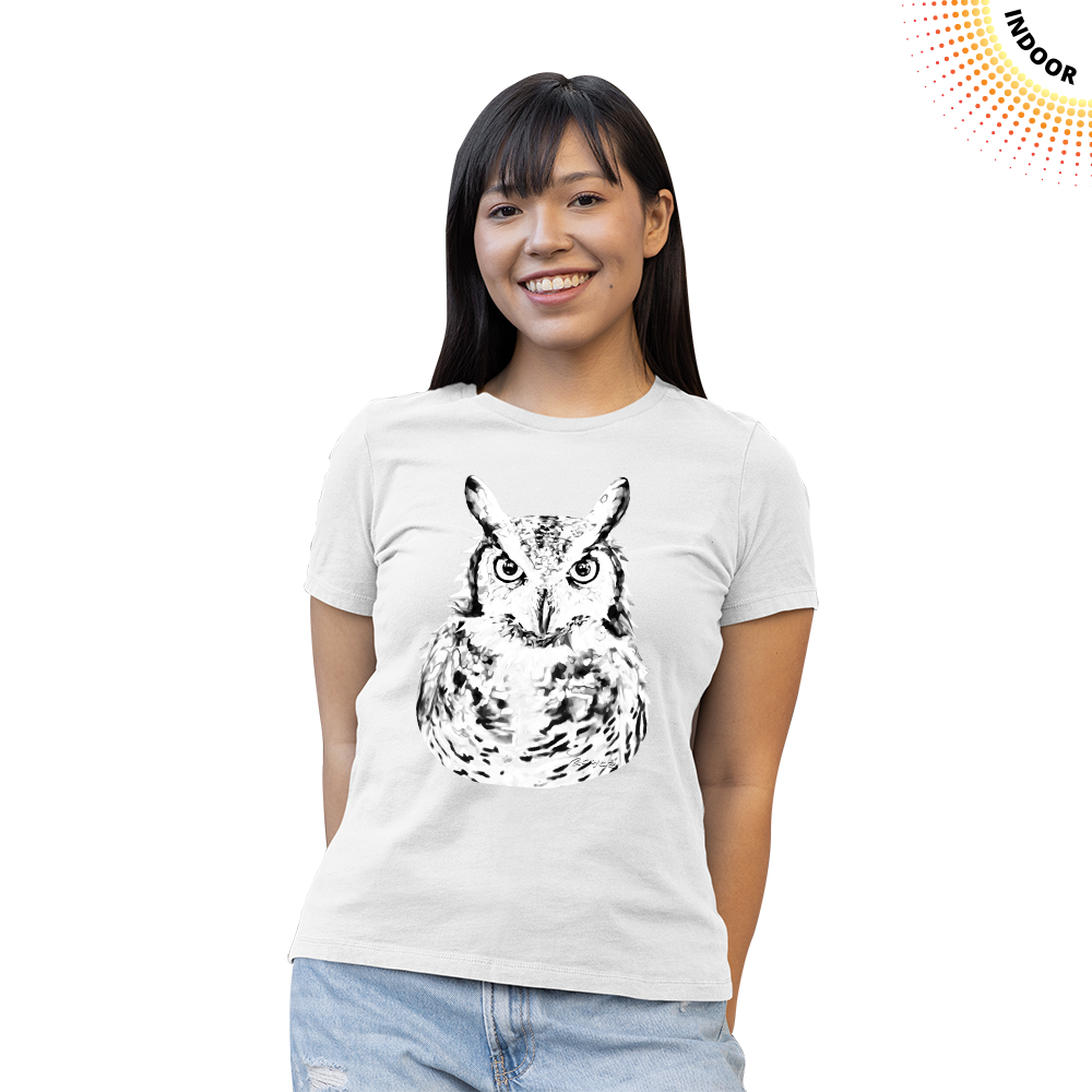 Women's Great Horned Owl Solar Tee