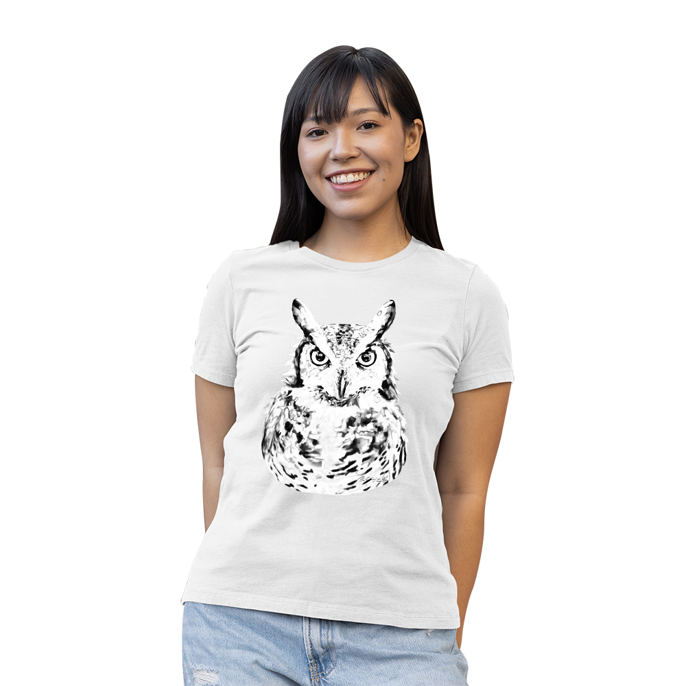 Women's Great Horned Owl Solar Tee