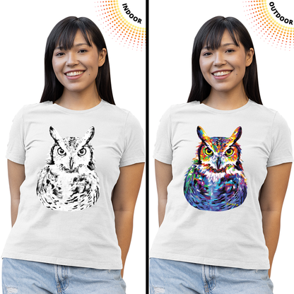 Women's Great Horned Owl Solar Tee