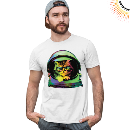 Adult Unisex Space Kitten Solar Tee