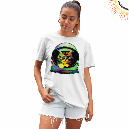 Adult Unisex Space Kitten Solar Tee